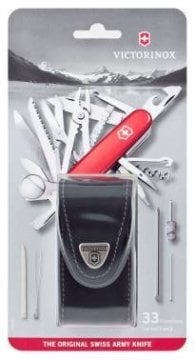 Victorinox 1.6795.LB1 SwissChamp (33) Deri Kılıflı Çakı (Blisterli)